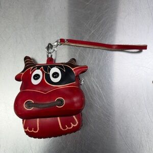 Red Bull-Shaped Kids Coin Purse
